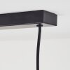 Suspension Quento Noir doré, 4 lumières