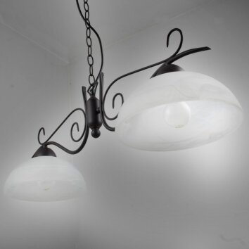 Suspension Reality Rouille, 2 lumières