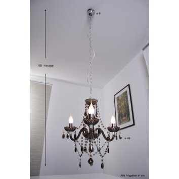 Lustre Reality Noir, 3 lumières