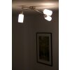 Spot de plafond Reality MARS Acier inoxydable, Blanc, 3 lumières