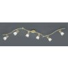 Spot Trio LEVISTO LED Laiton, 6 lumières