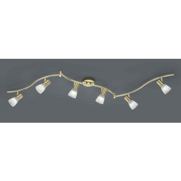 Spot Trio LEVISTO LED Laiton, 6 lumières