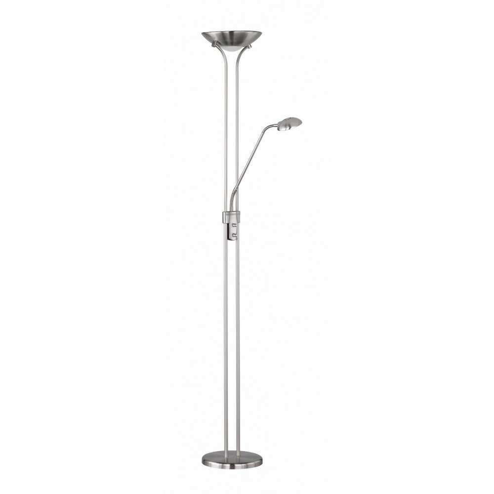 SPOCK Lampadaire Luminaires Reality LED Nickel mat, 2 lumières main product photo