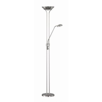 SPOCK Lampadaire Luminaires Reality LED Nickel mat, 2 lumières