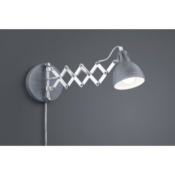 Applique murale Reality SCISSOR Gris, 1 lumière