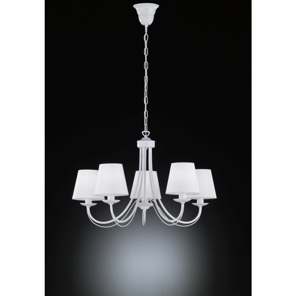 Cortez Lustre Luminaires Trio Blanc, 5 lumières main product photo