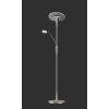 Quebec Lampadaire, Lampadaire Luminaires Trio LED Nickel mat, 1 lumière