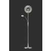 Quebec Lampadaire, Lampadaire Luminaires Trio LED Nickel mat, 1 lumière
