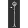Quebec Lampadaire, Lampadaire Luminaires Trio LED Nickel mat, 1 lumière