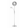Quebec Lampadaire, Lampadaire Luminaires Trio LED Nickel mat, 1 lumière