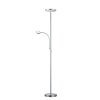 Lampadaire Reality Ackbar LED Nickel mat, 1 lumière
