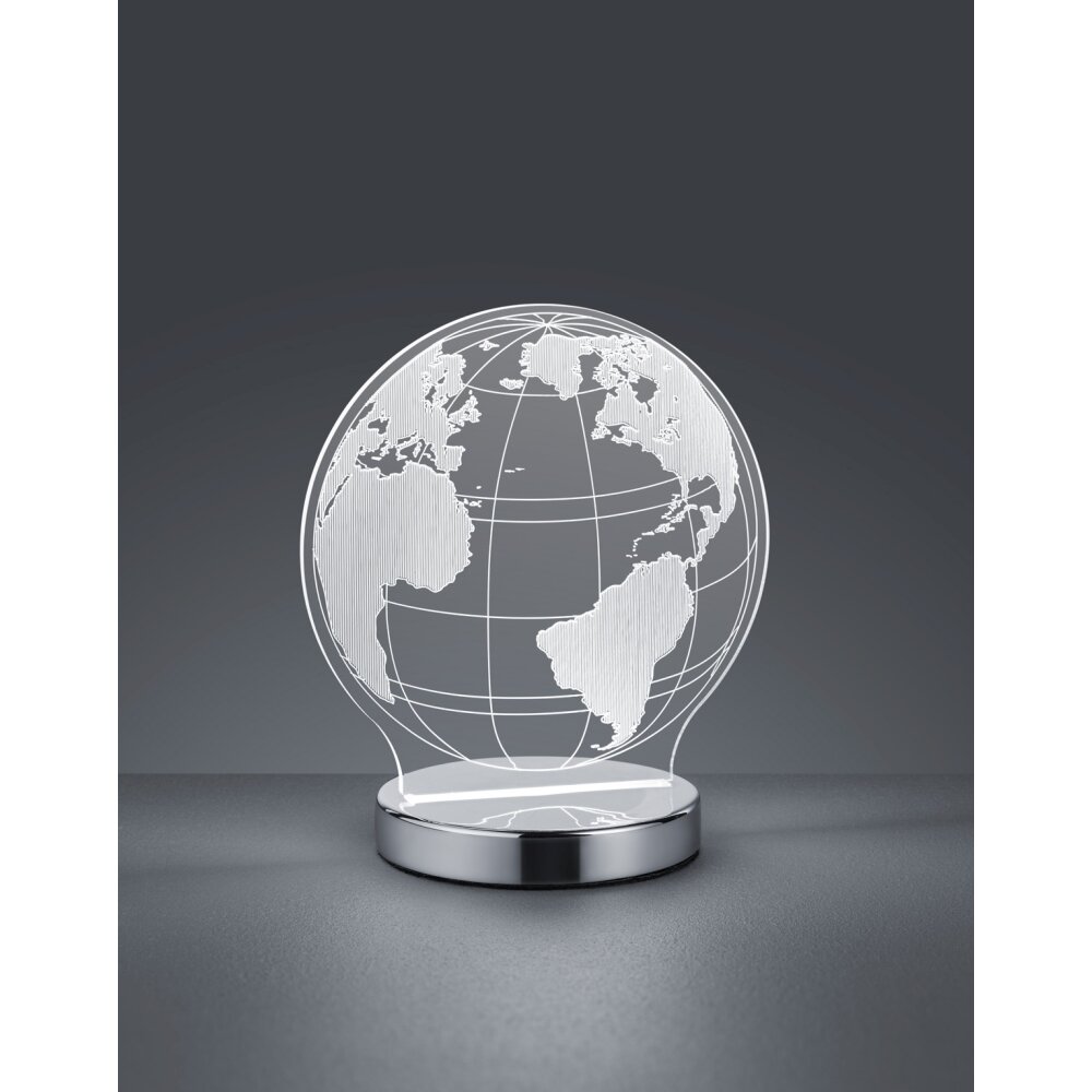 Lampe à poser Reality Globe LED Chrome, 1 lumière main product photo