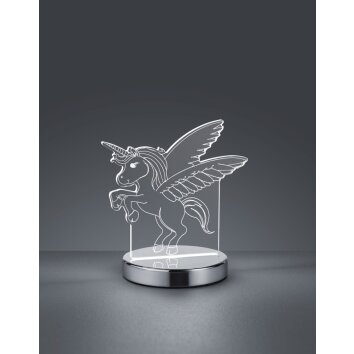 Karo Lampe à poser Luminaires Reality LED Chrome, 1 lumière