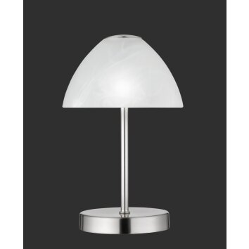 Lampe à poser Reality QUEEN LED Nickel mat, 1 lumière