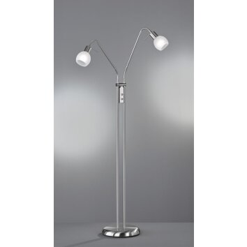 Lampadaire Reality ANTIBES Nickel mat, 2 lumières
