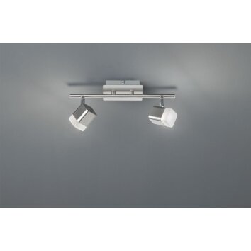 Spot Reality ROUBAIX LED Nickel mat, 2 lumières