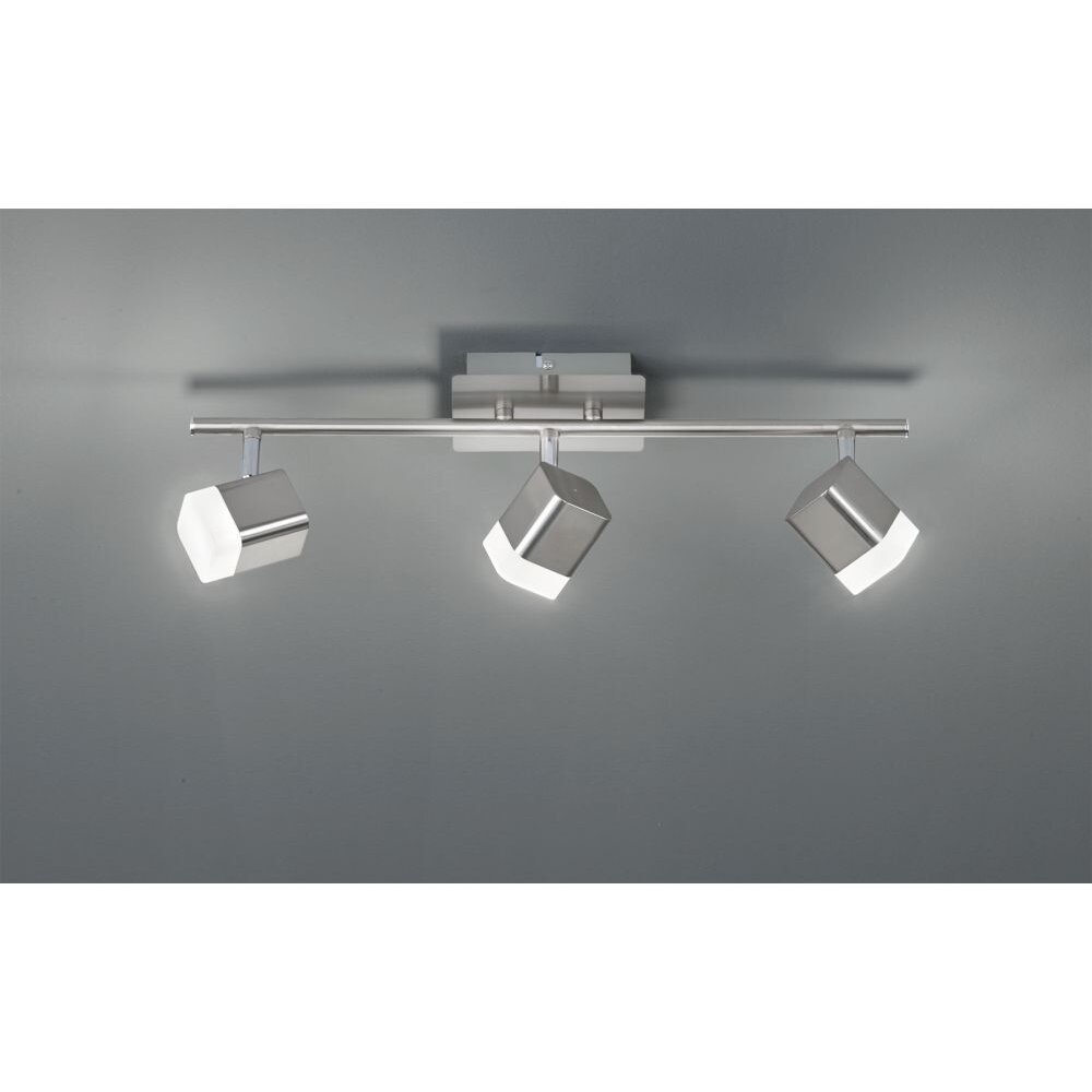 Spot Reality ROUBAIX LED Nickel mat, 3 lumières main product photo