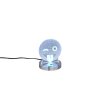 Lampe à poser Reality SMILEY LED Chrome, 1 lumière, Changeur de couleurs