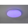 Plafonnier Reality Kira LED Blanc, 1 lumière, Télécommandes, Changeur de couleurs