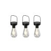 lampe solaire Reality Campus LED Noir, 3 lumières