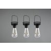 lampe solaire Reality Campus LED Noir, 3 lumières