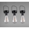 lampe solaire Reality Campus LED Noir, 3 lumières