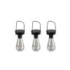 lampe solaire Reality Campus LED Noir, 3 lumières