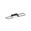 Plafonnier Reality Rigido LED Noir, 1 lumière, Télécommandes
