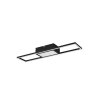 Plafonnier Reality Rigido LED Noir, 1 lumière, Télécommandes