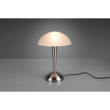 Lampe de table Reality Pilz 2 Nickel mat, 1 lumière