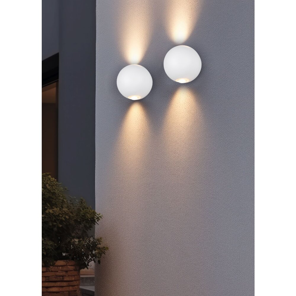 AVISIO Applique murale Luminaires Trio LED Blanc, 2 lumières main product photo