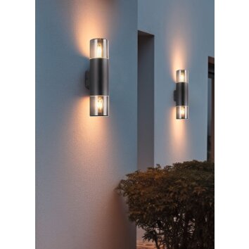 HOOSIC Applique murale Luminaires Trio Noir, 2 lumières