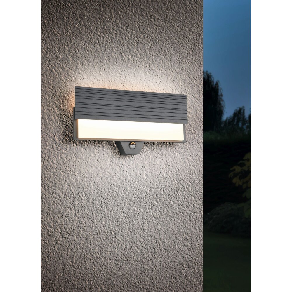 MARIZA Applique murale Luminaires Trio LED Anthracite, 1 lumière, Détecteur de mouvement main product photo