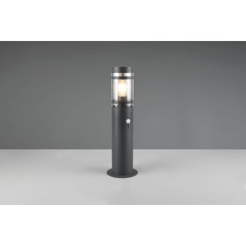 PALOMA Lampadaire d\'extérieur Luminaires Reality Anthracite, 1 lumière, Détecteur de mouvement