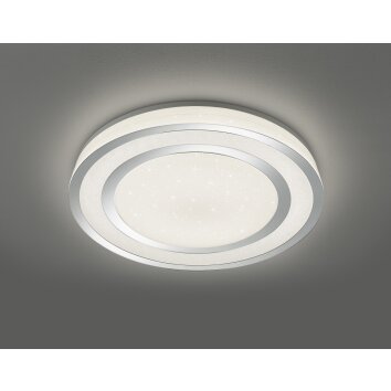 NORIAKI Plafonnier, Spot de plafond Luminaires Reality LED Chrome, 1 lumière, Télécommandes