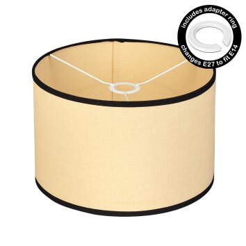 Chellas pièce de rechange, Abat-jour beige, Écru, Noir