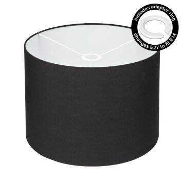 Abat-jour en tissu  Bassagoda pièce de rechange, Abat-jour Noir, Blanc