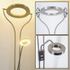 Lampadaire à vasque Donna LED Nickel mat, 1 lumière