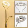 Lampadaire à vasque Donna LED Nickel mat, 1 lumière