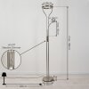 Lampadaire Donna LED Nickel mat, 2 lumières