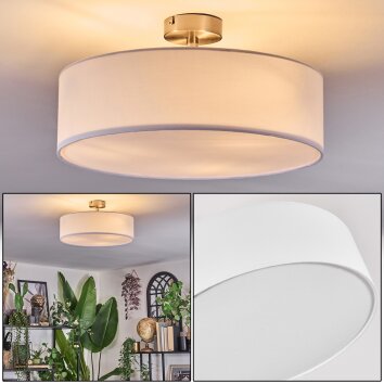 Foggia Plafonnier Nickel mat, 3 lumières