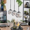 Koyoto Suspension, Boule lumineuse, Suspension Clair, Fumé, 3 lumières