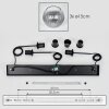 Koyoto Suspension, Boule lumineuse, Suspension Clair, Fumé, 3 lumières