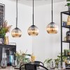 Koyoto Suspension, Boule lumineuse, Suspension Ambre, 3 lumières
