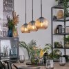Koyoto Suspension, Boule lumineuse, Suspension Ambre, 3 lumières