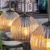 Koyoto Suspension, Boule lumineuse, Suspension Ambre, 3 lumières