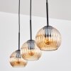 Koyoto Suspension, Boule lumineuse, Suspension Ambre, 3 lumières