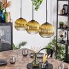 Koyoto Suspension, Boule lumineuse, Suspension Or, Clair, 3 lumières