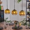 Koyoto Suspension, Boule lumineuse, Suspension Or, Clair, 3 lumières