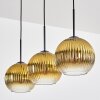 Koyoto Suspension, Boule lumineuse, Suspension Or, Clair, 3 lumières